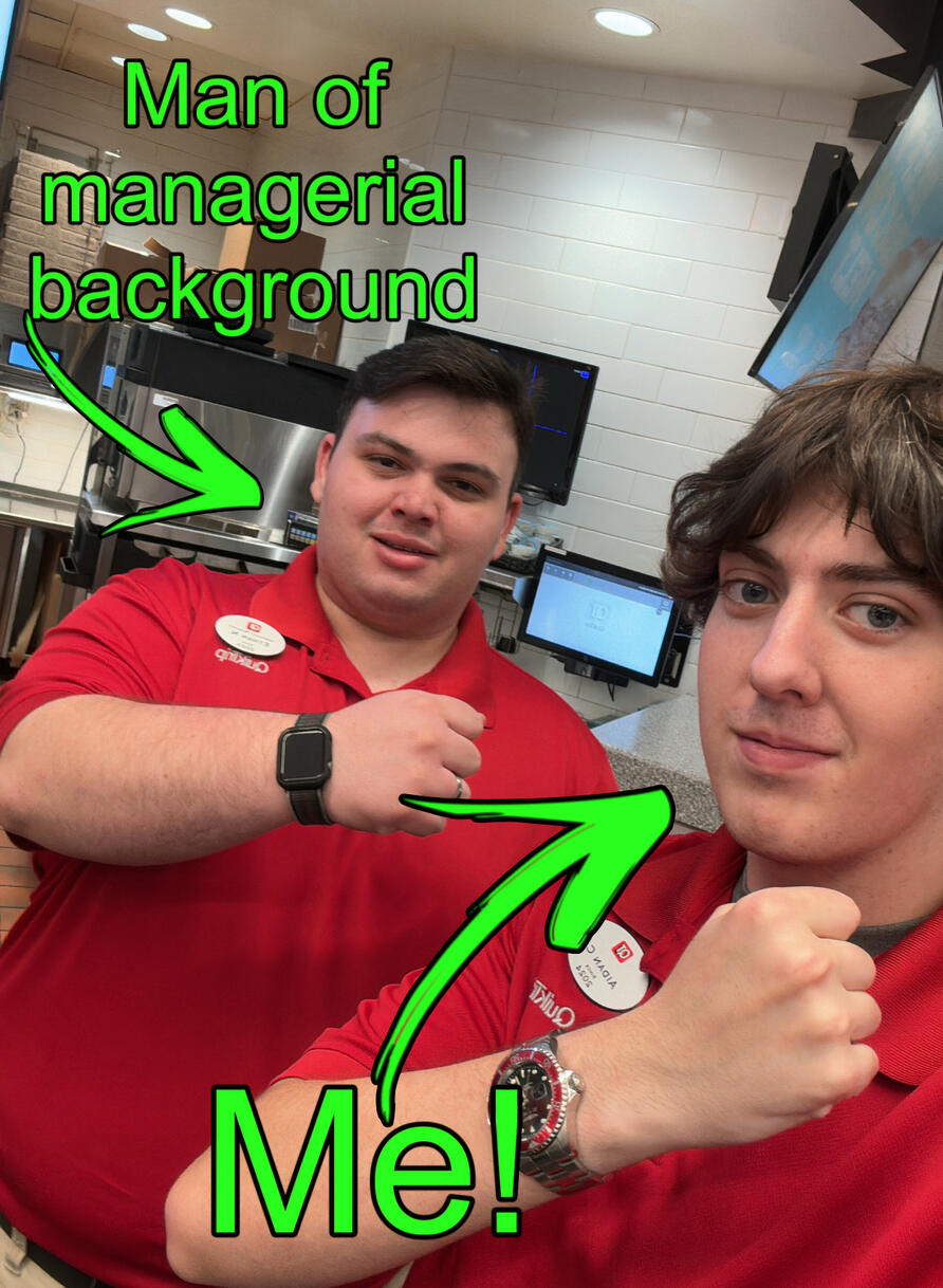 Me and my Manager bein tuff😤