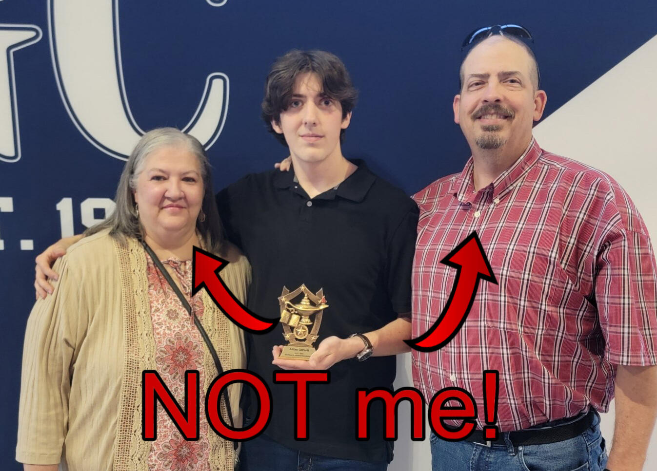 Advanced Manufacturing Award with parents!